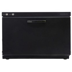 SALON FIRST Hot towel cabinet - black fits 12 towels
